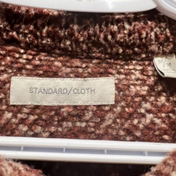 Standard/Cloth UO red textured woven knit shacket size M - Picture 7 of 7